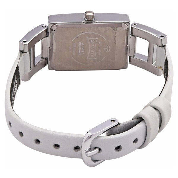 Sonata White Mother of Pearl Dial Women Watch With Leather Strap - image number 2