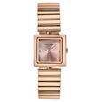 Sonata Poze Quartz Analog Pink Dial Rose Gold Metal Strap Watch For Women - image number 0