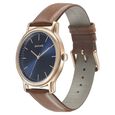 Sonata Beyond Gold Quartz Analog Blue Dial Leather Strap Watch for Men - image number 1