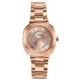 Poze By Sonata Quartz Analog Pink Dial Rose Gold Plated Stainless Steel Strap Watch For Women - image number 1
