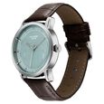 Poze By Sonata Quartz Analog Blue Dial Brown Leather Strap Watch For Men - image number 2