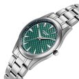 Poze By Sonata Quartz Analog Green Dial Silver Metal Strap Watch For Men - image number 4