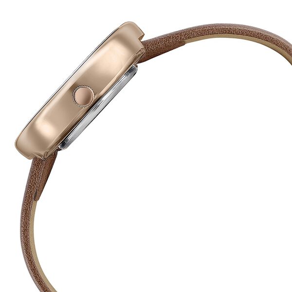 Sonata Poze Quartz Analog Brown Dial Leather Strap Watch for Women - image number 4