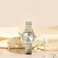 Poze By Sonata Quartz Analog Pink Dial Rose Gold Metal Strap Watch For Women