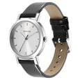 Ladies Essentials Silver Dial Leather Strap Watch for Women - image number 1