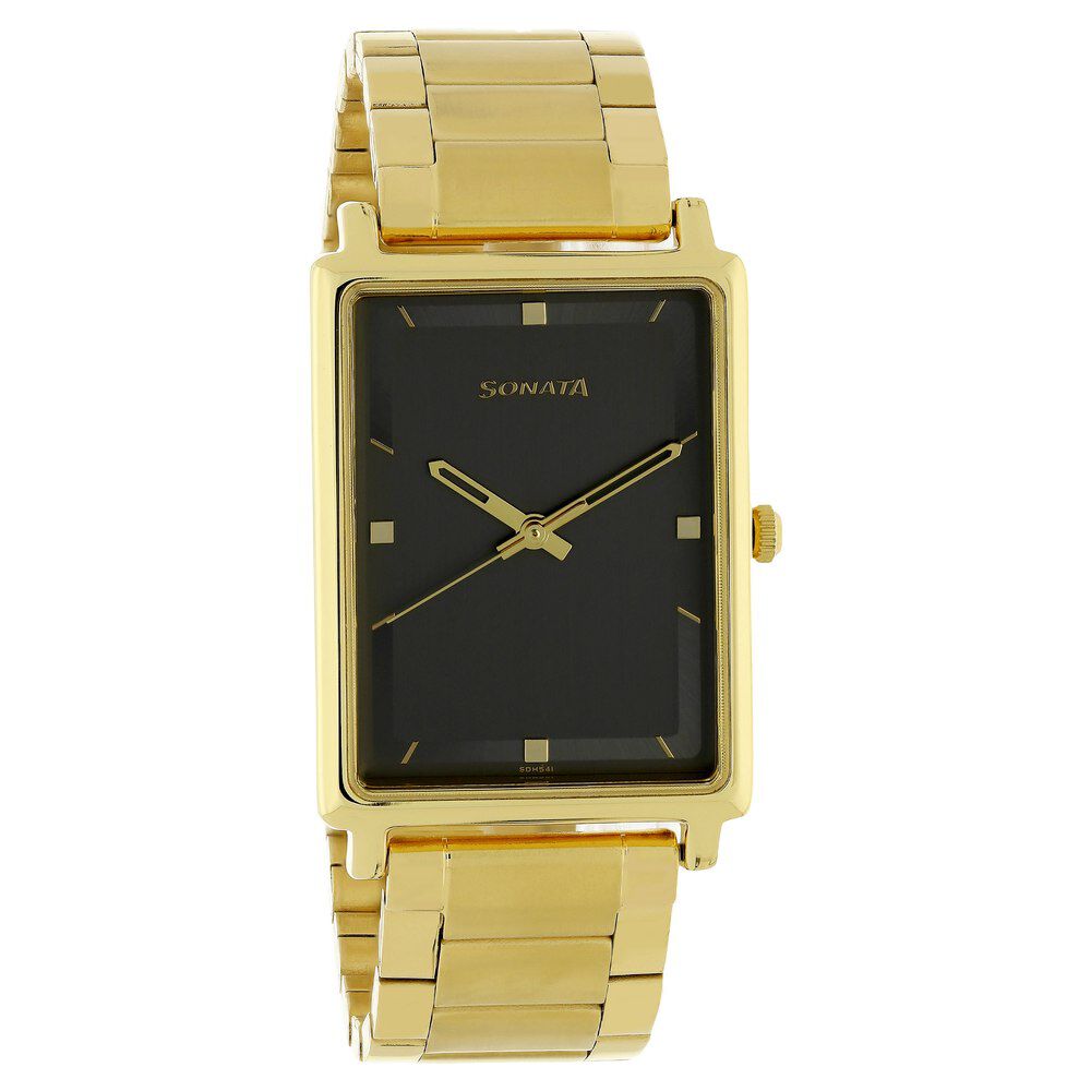 Buy Online Sonata Quartz Analog Anthracite Dial Stainless Steel