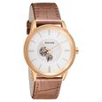 Sonata Quartz Multifunction Silver Dial Leather Strap Watch for Men
