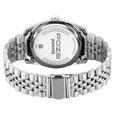 Poze By Sonata Quartz Analog Black Dial Silver Metal Strap Watch For Men - image number 6