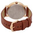 Sonata Quartz Analog with Day and Date Brown Dial Leather Strap Watch for Men - image number 4