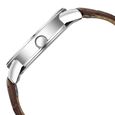 Poze By Sonata Quartz Analog Blue Dial Brown Leather Strap Watch For Men - image number 5
