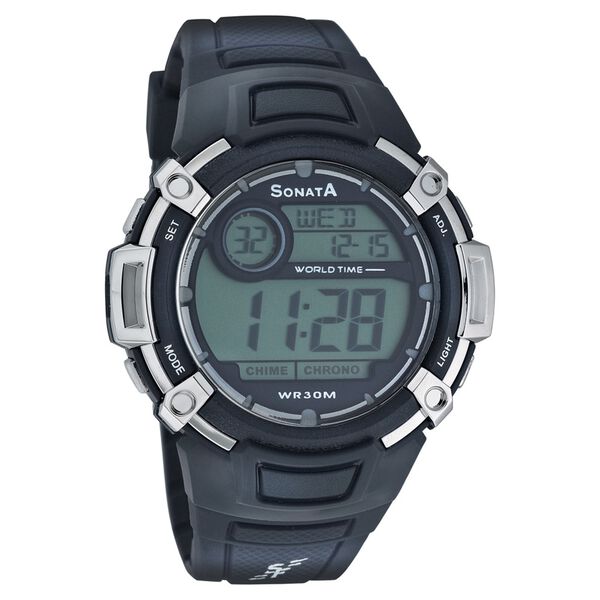 Sonata Digital Dial Strap Watch for Men