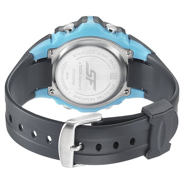 SF Digital Dial Black PU Strap Watch for Men - image number 3