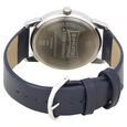 Knot White Dial Leather Strap Watch for Men - image number 4