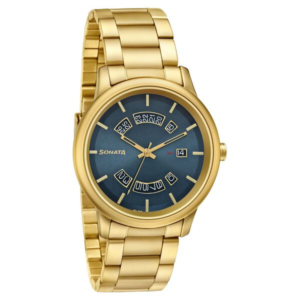 Sonata Quartz Analog with Date Stainless Steel Strap Watch for Men - image number 0
