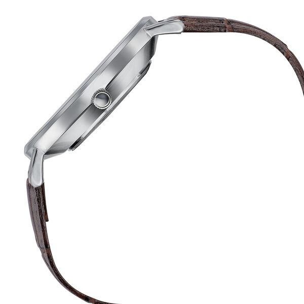 Sonata Poze Quartz Analog Silver Dial Brown Leather Strap Watch For Men - image number 4