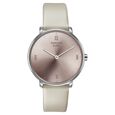 Sonata Sleek Quartz Analog Pink Dial Beige Leather Strap Watch for Women - image number 0