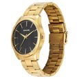 Sonata Traditional Essentials Quartz Analog Black Dial Golden Metal Strap Watch For Men - image number 1