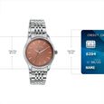 Sonata Poze Quartz Analog Brown Dial Silver Colour Stainless Steel Strap Watch For Men - image number 3