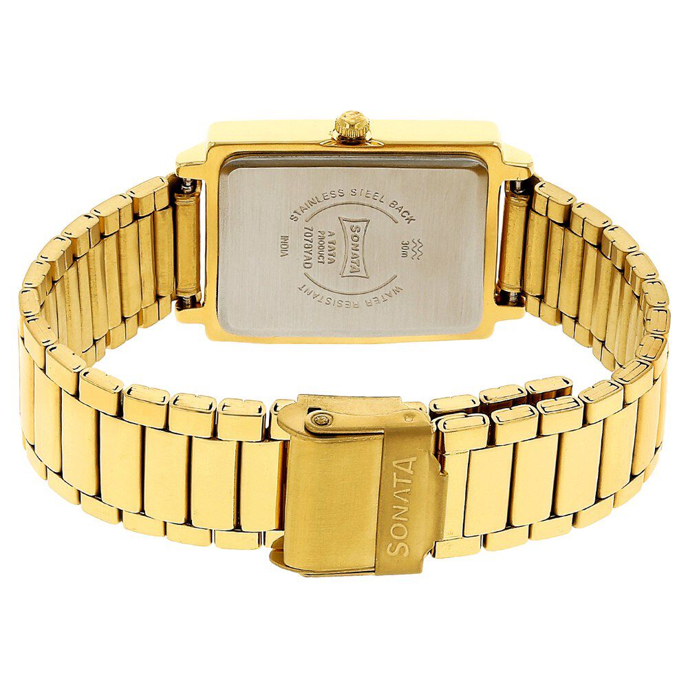 Buy Online Sonata Quartz Analog Silver Dial Stainless Steel Strap