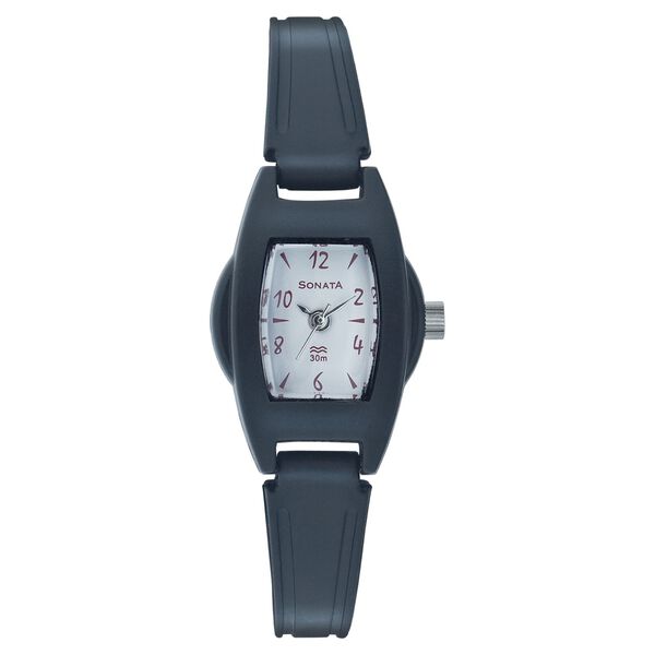 Sonata Quartz Analog Silver Dial Strap Watch for Women - image number 0