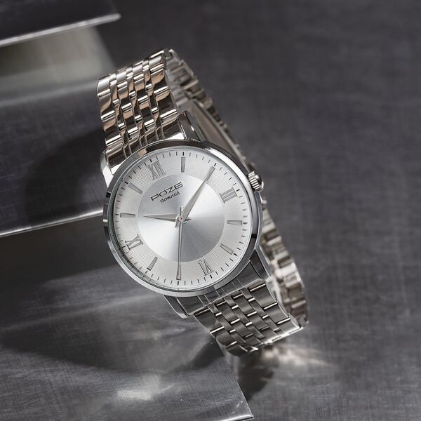 Sonata Poze Quartz Analog Silver Dial Metal Strap Watch For Men - image number 0