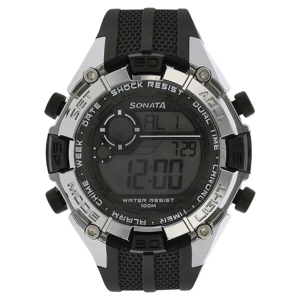 SF Digital Dial Plastic Strap Watch for Men - image number 0
