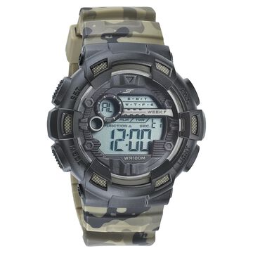 SF Digital Dial PU Strap Watch for Men