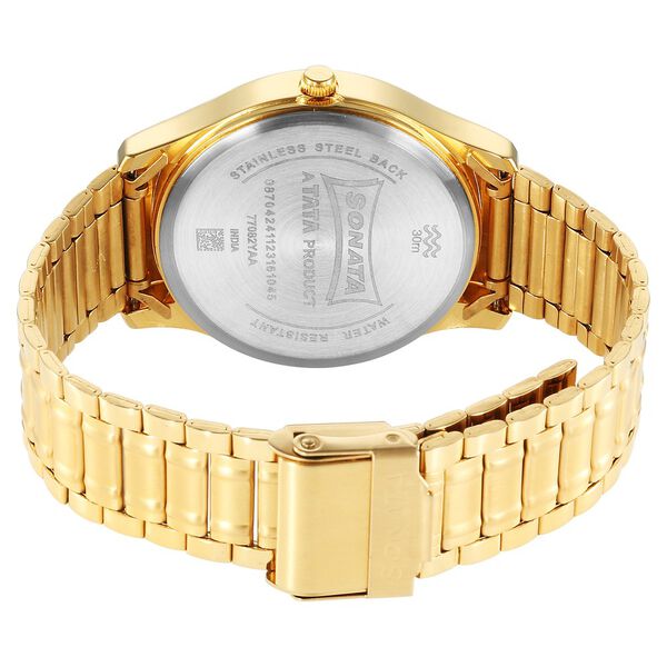 Sonata Traditional Essentials Quartz Analog Silver Dial Stainless Steel Strap Watch for Men - image number 3
