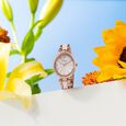 Sonata Poze Quartz Analog Brown Dial Bimetal Strap Watch For Women