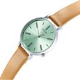 Sonata Essentials Green Dial Leather Strap Watch for Women - image number 2