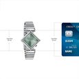 Poze By Sonata Quartz Analog Green Dial Silver Metal Strap Watch For Women - image number 3
