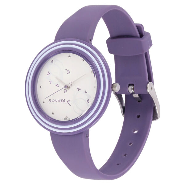 Sonata Quartz Analog Silver Dial Strap Watch for Women - image number 1