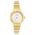Sonata Quartz Analog Champagne Dial Leather Strap Watch for Women