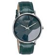 Poze By Sonata Quartz Analog Green Dial Green Leather Strap Watch For Men - image number 2