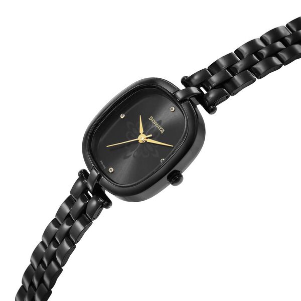 Sonata Utsav Black Dial Watch for Women - image number 2
