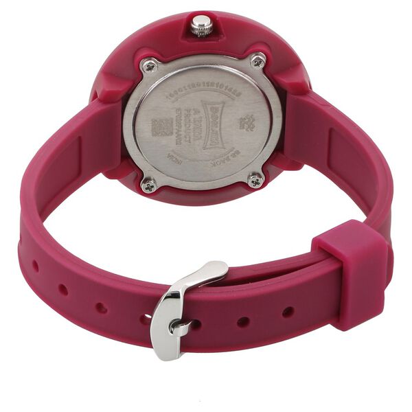 Sonata Tic Tac Toe Maroon Dial Women Watch With Plastic Strap - image number 3