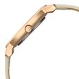 Sonata Sleek Women Rose Gold Dial Beige Leather Strap Watch - image number 4