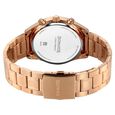 Sonata Summit Quartz Multifunction Brown Dial Rose Gold Metal Strap Watch For Men - image number 6