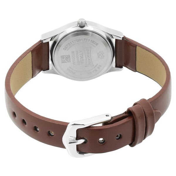 Sonata Essentials White Dial Women Watch With Leather Strap - image number 3
