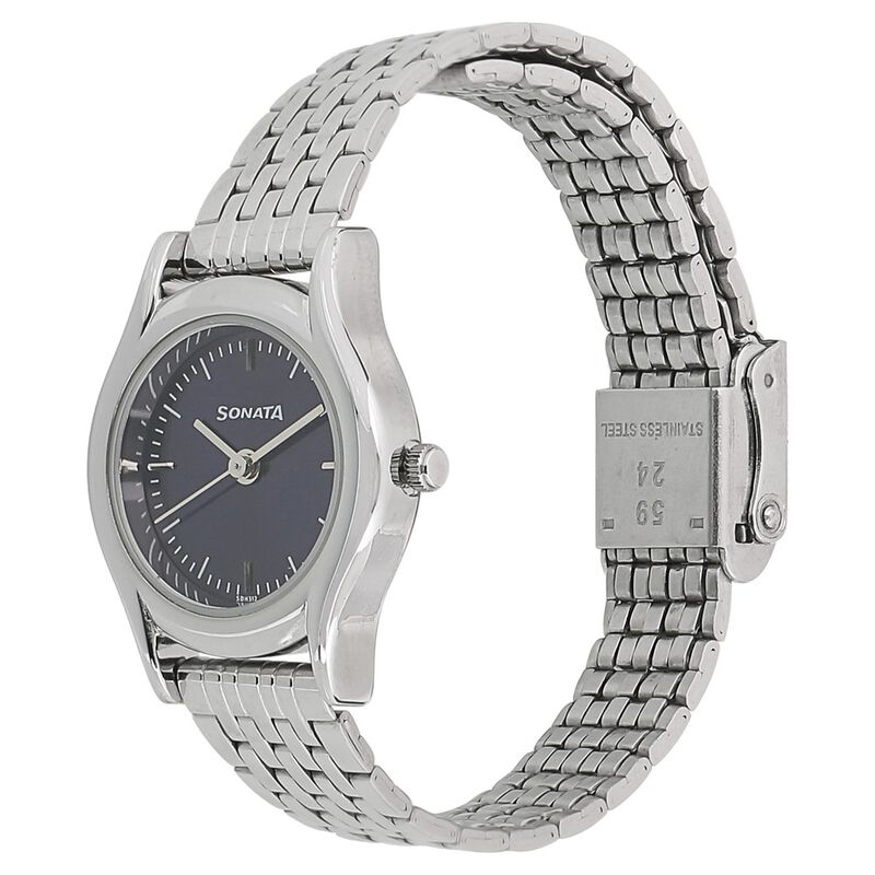 Sonata Essentials Blue Dial Women Watch With Stainless Steel Strap - image number 1