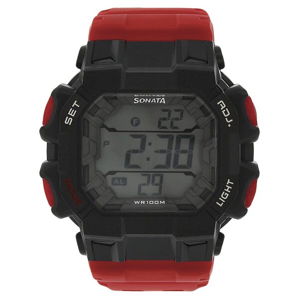 SF Digital Dial Plastic Strap Watch for Men - image number 0