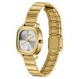 Poze By Sonata Quartz Analog Silver Sunray Dial Golden Stainless Steel Strap Watch For Women - image number 4