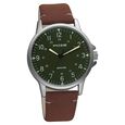 Poze by Sonata Quartz Analog Green Dial PU Leather Strap Watch for Men - image number 1