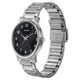 Sonata Smart Plaid Quartz Analog Black Dial Stainless Steel Strap Watch for Men - image number 1