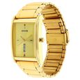 Sonata Quartz Analog with Day and Date Champagne Dial Stainless Steel Strap Watch for Men - image number 1