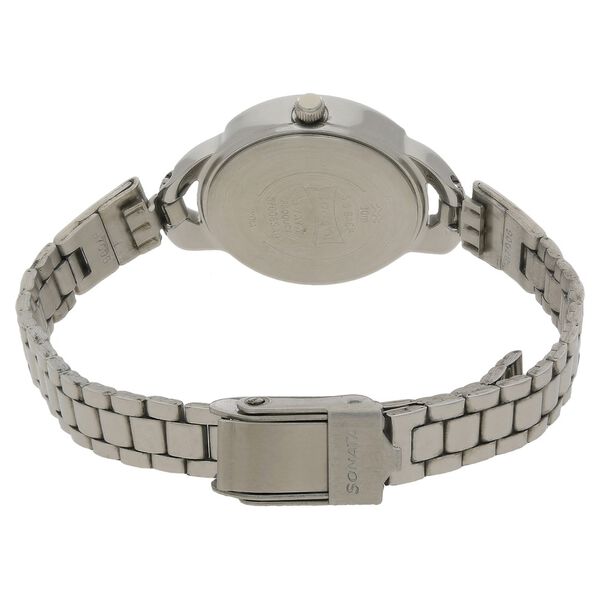 Sonata Quartz Analog Silver Dial Stainless Steel Strap Watch for Women - image number 3
