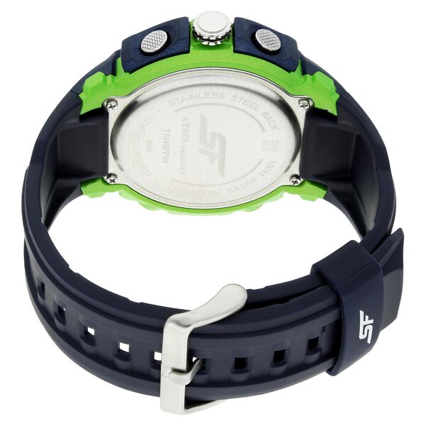 SF Quartz Analog Digital Black Dial Plastic Strap Watch for Men - image number 3