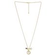 Poze By Sonata Quartz Analog Mother of Pearl Dial Golden Locket Watch For Women - image number 1