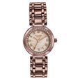 Poze By Sonata Quartz Analog Beige Dial Brown Metal Strap Watch For Women - image number 1