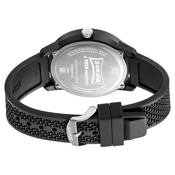 Sonata Quartz Analog PU Strap Watch for Men - image number 3